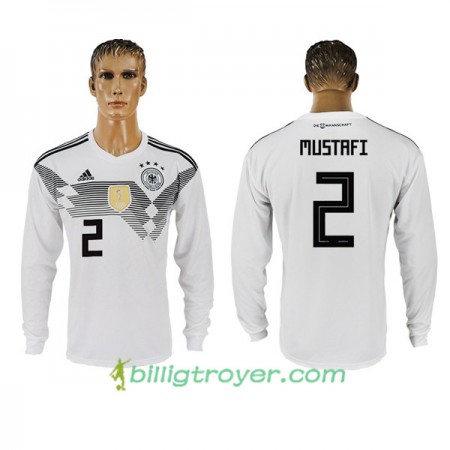 Billige Fotballdrakter Tyskland Mustafi 2 VM 2018 Hjemmedraktsett Langermet